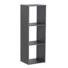 Nicho Modular 104,1x35,9x30cm Madeira Grafite Spaceo KUB