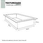 Nicho Multi  40x30 Preto Texturizado Cozimax