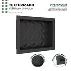 Nicho Multi  40x30 Preto Texturizado Cozimax