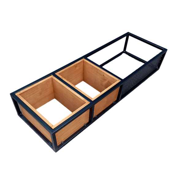 Nicho Multiuso De Parede Modelo Industrial Madeira E Ferro