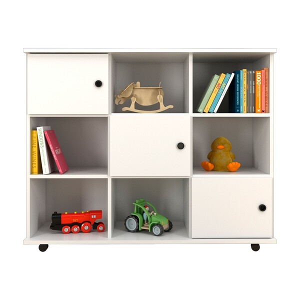 Nicho Multiuso Organizador Com Rodízios 3 Portas L03 Amã - Mp