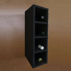 Nicho Organizacional Adega Garrafeiro Em Mdf - Preto