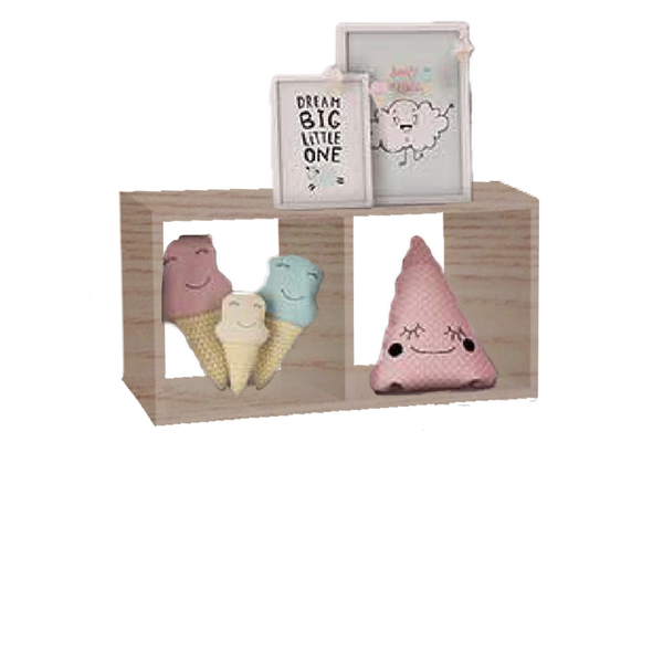 Nicho Organizacional Duplo 30x15x20cm Em Mdf - Madeirado