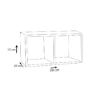 Nicho Organizacional Duplo 30x15x20cm Em Mdf - Madeirado