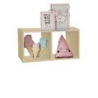Nicho Organizacional Duplo 40x20x20cm Em Mdf - Natural