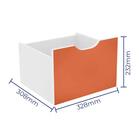 Nicho Organizador 03 Gavetas Com Rodizio Qmovi