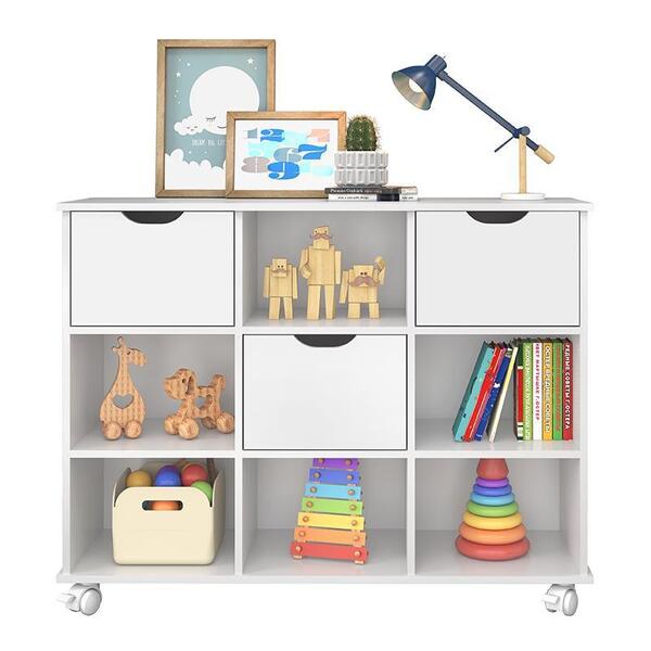 Nicho Organizador 1478 Com 3 Gavetas - Qmovi