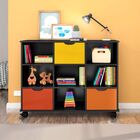 Nicho Organizador 3 Gavetas Com Rodízios Qmovi Preto Colorido