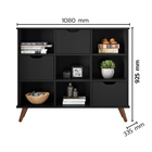 Nicho Organizador  C/ 3 Gavetas Vintage Haia Q01 - Amarena Mó