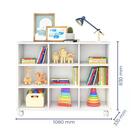 Nicho Organizador Branco 09 Gavetas Com Rodizio Qmovi