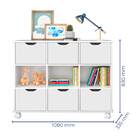 Nicho Organizador C/ 6 Gavetas Com Rodízio Roterdã Q01 - Bran