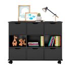 Nicho Organizador C/ 6 Gavetas Com Rodízio Roterdã Q01 - Pret