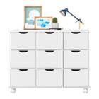 Nicho Organizador C/ 9 Gavetas Com Rodízio Roterdã Q01 - Bran