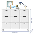 Nicho Organizador C/ 9 Gavetas Com Rodízio Roterdã Q01 - Bran