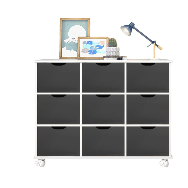 Nicho Organizador C/ 9 Gavetas Com Rodízio Roterdã Q01 - Bran