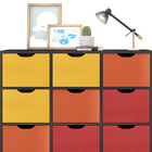 Nicho Organizador C/ 9 Gavetas Com Rodízio Roterdã Q01 - Pret