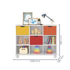 Nicho Organizador Com 3 Gavetas Color E Rodízios - Qmovi