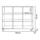 Nicho Organizador Com 3 Gavetas E Pé Rodizio Qmovi