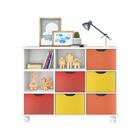 Nicho Organizador Com 6 Gavetas Color E Rodízios - Qmovi
