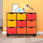 Nicho Organizador Com 9 Gavetas E Pé Rodizio Qmovi