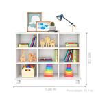 Nicho Organizador Com Rodinhas Portland Branco