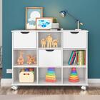 Nicho Organizador Com Rodizios 3 Gavetas - Qmovi - Branco/bra