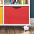 Nicho Organizador Com Rodizios 3 Gavetas - Qmovi - Branco/col