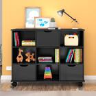 Nicho Organizador Com Rodizios 3 Gavetas - Qmovi - Preto/preto