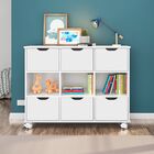 Nicho Organizador Com Rodizios 6 Gavetas - Qmovi - Branco/bra