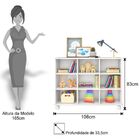 Nicho Organizador Com Rodizios 6 Gavetas - Qmovi - Branco/bra