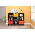 Nicho Organizador Com Rodízios Preto 3 Gvts Colorida Qmovi