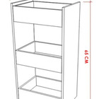 Nicho Organizador De Esmaltes C/ Fundo + Mesinha Salão