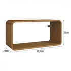 Nicho Organizador Duplo Curve Carvalho Xingu - Completa Móveis