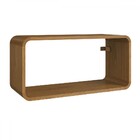 Nicho Organizador Duplo Curve Carvalho Xingu - Completa Móveis