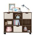 Nicho Organizador Ebano Toq Rústico C/ 3 Gavetas Off White -