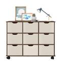 Nicho Organizador Ebano Toq Rústico C/ 9 Gavetas Off White -