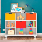 Nicho Organizador Infantil Com 3 Gavetas E Rodízios - Qmovi -