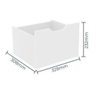 Nicho Organizador Infantil Com 3 Gavetas E Rodízios - Qmovi -