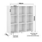 Nicho Organizador Infantil Com 9 Nichos Movelbras Branco