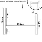Nicho Organizador Mesa Decorativo Escritório Porta Treco Bran
