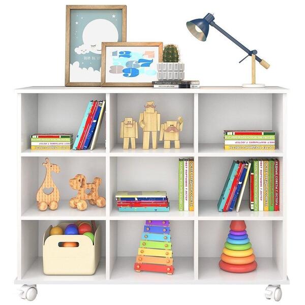 Nicho Organizador Multifuncional Com Rodízios Toys Branco