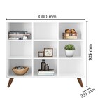 Nicho Organizador Multifuncional Pés Retrô Cube Q01 Branco -