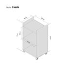 Nicho Organizador Multiuso Móvel Para Cozinha Com Rodinha 40cm