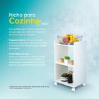 Nicho Organizador Multiuso Móvel Para Cozinha Com Rodinha 40cm