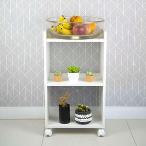 Nicho Organizador Multiuso Móvel Para Cozinha Com Rodinha 40cm