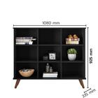 Nicho Organizador Retro 108 X 92,5cm Preto - Qmovi