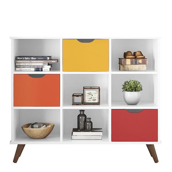 Nicho Organizador Retrô 1478 Com 3 Gavetas - Qmovi