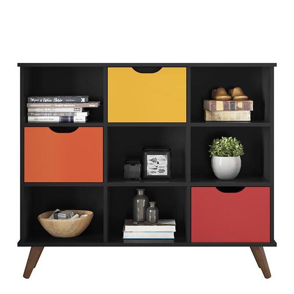 Nicho Organizador Retrô 1478 Com 3 gavetas - Qmovi