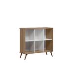 Nicho Organizador Retro Carvalho Rústico/branco Kit Com 3 - F