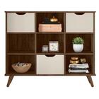 Nicho Organizador Retrô Ébano Rústico Toq 3 Gavetas Off White